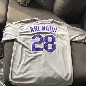 Nolan Arenado XXL Alternate Gray Rockies Majestic